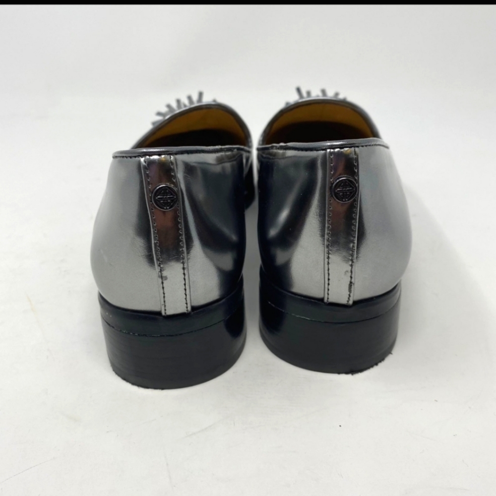 Antonio Melani leather silver loafers - Picture 8 of 12